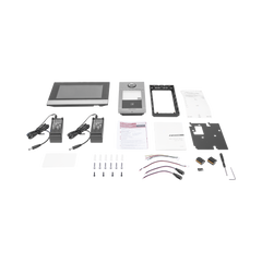 Kit de Videoportero IP PoE Estandar con llamada a App de Smartphone (Hik-Connect) / Apertura con Tarjeta MIFARE / Frente de calle IK08 & IP65 / Soporta 2 puertas