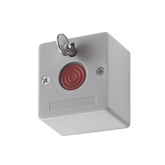 Botón de Pánico Cableado / Compatible con Cualquier Panel de Alarma / LLave de Seguridad / NA/NC / Material Retardante al Fuego (ABS)