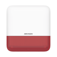 (AX PRO) Sirena Inalámbrica con Estrobo Rojo para Exterior IP65 / 110 dB