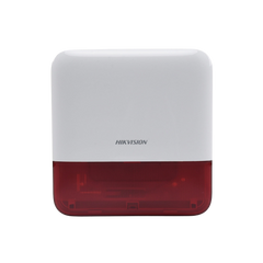 (AX PRO) Sirena Inalámbrica con Estrobo Rojo para Exterior IP65 / 110 dB