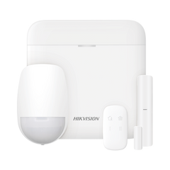 (AX PRO) KIT de Alarma AX PRO con GSM (3G/4G) / Incluye: 1 Hub con bateria de respaldo / 1 Sensor PIR / 1 Contacto Magnético / 1 Control Remoto / Wi-Fi / Compatible con Hik-Connect P2P
