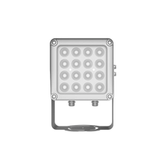 Lampara IR de Luz Continua / 16 Lámparas LED / Distancia Efectiva 16 a 25 metros / Cobertura 40° / Exterior IP66