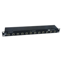 Protector de puertos IP de 12 Canales para uso en CAT5e, CAT6 y CAT6A.