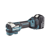 Multiherramienta Oscilante Inalámbrica de 18V, incluye 2 Baterías BL1850B de 5.0 A, Cargador DC18RC, Accesorios y Estuche Makpac
