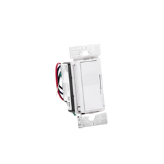 Atenuador de pared inteligente Diva con control deslizante, 120 V sin cable neutro, 150 W LED y CFL o 600 W incandescente y halógeno, sistema Caseta Wireless, color blanco