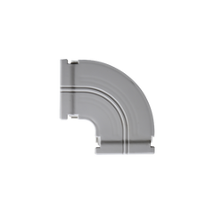 Curva horizontal 90 º color blanco para canaleta DX10000.00