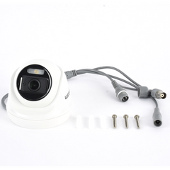 Turret TURBOHD 2 Megapíxel (1080p) / Imagen a color 24/7 / Lente 2.8 mm / Policarbonato / Luz Blanca 20 mts / Interior / Microfono Integrado / TVI-AHD-CVI-CVBS / dWDR