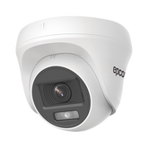 Turret TURBOHD 2 Megapíxel (1080p) / Imagen a color 24/7 / Lente 2.8 mm / Policarbonato / Luz Blanca 20 mts / Interior / Microfono Integrado / TVI-AHD-CVI-CVBS / dWDR