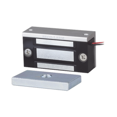 Chapa Magnética de 36 kg (80 Lbs) / Uso en Lockers o Gabinetes / 12~24 VDC / Tamaño Miniatura 70x31x19 mm / Protección MOV / Sin Magnetismo Residual / Montaje Completo