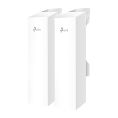 KIT de Enalce Inalámbrico Omada para Exterior / Frecuencia de 5GHz / Emparejamiento Automático / 3 puertos Gigabit / PoE Pasivo 24 Vcc o 802.3 PoEaf / Antena Direccional de 7 dBi MIMO 2x2 / Adminsitración Remota Mediante Omada
