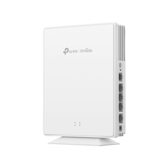 Punto de Acceso GPON Omada / WiFi 6 AX1800 / 1 puerto GPON / 1 Puerto FXS / 4 Puertos 10/100/1000 RJ45 / Wi-Fi 6 AX1800 / Mesh Omada / Configuración por Controlador o Stand-Alone / Para Montaje en Escritorio-Pared