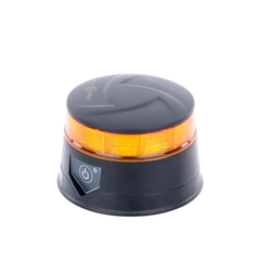 Baliza LED Recargable, Compacta y Discreta, Color Ámbar, Con Montaje Magnético y de Succión