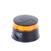 Baliza LED Recargable, Compacta y Discreta, Color Ámbar, Con Montaje Magnético y de Succión