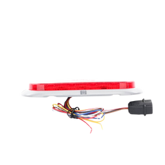Plafón Ovalado de 7.5" Para Camiones de Transporte, 18 LED Ultra Brillantes, Color Rojo/Claro/Ambar
