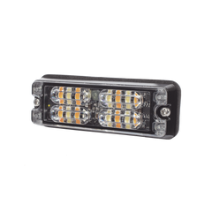 Luz Perimetral, 12 LED Ultra Brillantes, Color Ámbar / Claro
