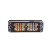 Luz Perimetral, 12 LED Ultra Brillantes, Color Ámbar / Claro