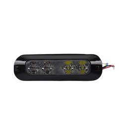 Luz perimetral, 4 LEDs Ultra Brillantes, color Rojo / Claro