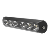 Luz Auxiliar de 6 LED, Rojo/Azul, Lente Transparente