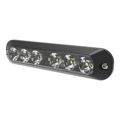 Luz Auxiliar de 6 LED, Rojo/Azul, Lente Transparente