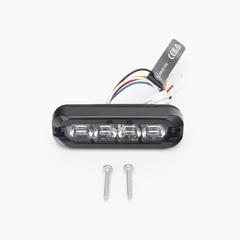 Luz perimetral , 8 LED Ultra Brillantes, Dual Color Rojo / Claro