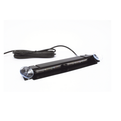 Luz de Visera, 12-24 Vcc con enchufe vehicular, doble cabezal, dual color, ámbar/blanco