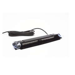 Luz de Visera, 12-24 Vcc con enchufe vehicular, doble cabezal, dual color, ámbar/blanco