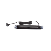 Luz de Visera, 12-24 Vcc con enchufe vehicular, doble cabezal, dual color, ámbar/blanco
