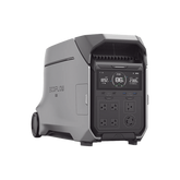 Estación de Energía Portátil DELTA PRO3 / 4096Wh Litio LFP / 5 AC 4000W (8000W Pico) / 2 USB-C 100W / Capacidad para Aumentar Respaldo / Cargador de Coche 10A a 12.6V / Conectividad WiFi y Bluetooth (App) / Carga Solar 2600W Max. (2 P