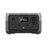 EcoFlow River 2 | Estación de Energía Portátil 256Wh Litio LFP / 2 AC 300 W (Max. 600W) / 1 USB-C 60W / 2 USB -A 12W / Cargador de Coche 8A a 12 o 24V / Conectividad WiFi y Bluetooth (App) / Carga Solar 110W Max.