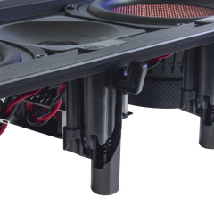 BOCINA DE PARED | 2 WOOFERS DE FIBRA DE CARBONO 6.5'' | TWEETER DE TITANIO 1'' | 200W