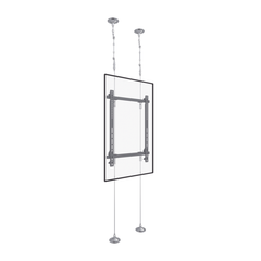 Montaje Cableado de Acero| Suelo a Techo| Capacidad Máx. de Carga 30kg| Para Pantallas de 32" ~ 75"| VESA 400 x 600