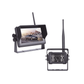 Sistema Profesional Inalámbrico de Cámara de Reversa Infrarroja y Monitor Touch de 7" para Vehículos de Trabajo y Montacargas