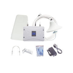 Kit Amplificador de Señal Celular 4G LTE, 3G y Voz. Funciona con Todos los Operadores. Soporta Múltiples Dispositivos y Tecnologías. Hasta 900 m² de Cobertura