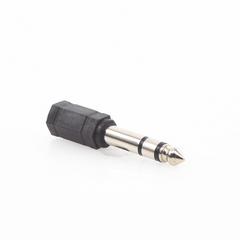 Adaptador de audio 3.5mm hembra a 6.3mm macho (Audio estereo)