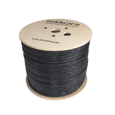 Bobina de Cable Siamés Cat5E CCA + 2 Cables Gruesos (16 AWG) para Alimentar Cámaras Más Lejos / 305m / Instalación en Exterior / Uso Industrial para Climas Extremos