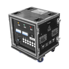 Centro de carga movil para instalaciones temporales con conexión TIPO socapex a 110v Y 220V | RACK 10U