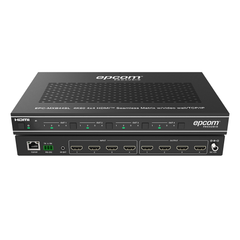 Matriz HDMI 4×4 | Video Wall | Seamless Switch | 10 Modos de Visualización | 4K@60Hz 4:4:4 | HDMI 2.0b y HDCP 2.2 | Control vía Web, IR, RS-232 y TCP/IP