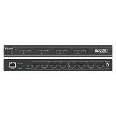 Matriz HDMI 4×4 | Video Wall | Seamless Switch | 10 Modos de Visualización | 4K@60Hz 4:4:4 | HDMI 2.0b y HDCP 2.2 | Control vía Web, IR, RS-232 y TCP/IP