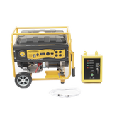 Generador a Gasolina / Planta de Emergencia con Encendido Automático, 6.5KW, 220Vac 2 Fases, Jaula con Ruedas para Fácil Traslado