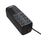 Regulador de Voltaje 1000 VA-500 W / 4 Contactos con AVR / 4 Contactos con Supresor de Picos / Protección RJ11