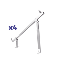 Caja de accesorios de aluminio anodizado para montaje VEKTOR8RPRO , arreglo 1X4 para techo