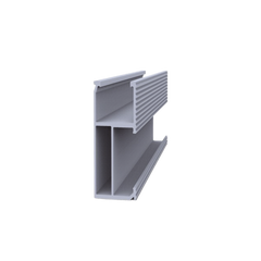 Riel 8 para montaje de módulos fotovoltaicos de aluminio anodizado de 2700mm.