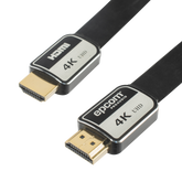 Cable HDMI de 10 Metros (32.81 Pies) | Alta Definición | Versión 2.0 | Alta Velocidad 18Gbps | 4K@60Hz | Conectores Chapados en Oro | Tipo Plano