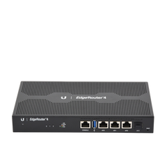EdgeRouter 4, con 3 puertos 10/100/1000 Mbps + 1 puerto SFP, con funciones avanzadas de ruteo