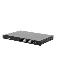 Switch EdgeMAX administrable de 24 puertos Gigabit con PoE+/PoE Pasivo 24V + 2 Puertos SFP, 250 W