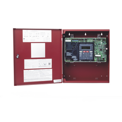 Panel de detección de incendio direccionable inteligente con comunicador dual POTS/IP preinstalado, 50 dispositivos en un lazo SLC, 2 NAC Clase A/B, programación por USB