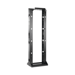 Rack Abierto Sísmico de 2 Postes Estándar de 19 in / 45U / 2.19 m (7.2 ft) de Altura / Capacidad 2,500 lb (1,134 kg) / Acero Calibre 10 (3.4 mm) / Certificación NEBS Zona 4 y OSHPD / Negro RAL 9005