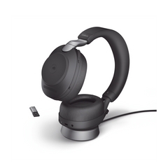 Jabra Evolve2 85, Auricular stereo versión MS con cancelación de ruido activa, dongle USB-A indicador de ocupado (Busylight)(28599-999-999)