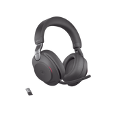 Jabra Evolve2 85, Auricular stereo versión MS con cancelación de ruido activa, dongle USB-A indicador de ocupado (Busylight)(28599-999-999)