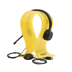Jabra Evolve 30 Duo con conexión USB / 3.5mm, micrófono con cancelación de ruido y controlador en el cable con botones e indicadores LED (5399-823-309)